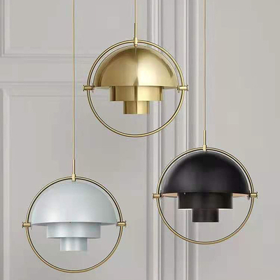 Metal Pendant Light Post Modern Electroplating Stretchable Bedroom Coffee Multi-Lite Pendant Light（WH-AP-452）