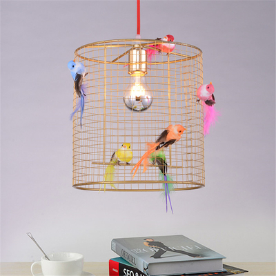 Morden Colorful Bird Cage Pendant Light Kitchen Bedroom Living Room Grande Voliere Pendant Lamp（WH-AP-474）