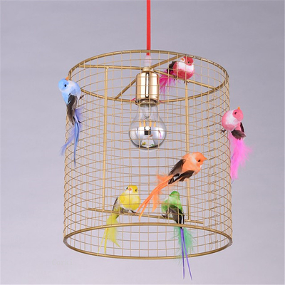 Morden Colorful Bird Cage Pendant Light Kitchen Bedroom Living Room Grande Voliere Pendant Lamp（WH-AP-474）