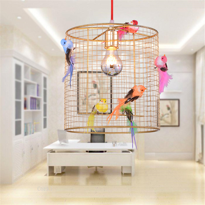 Morden Colorful Bird Cage Pendant Light Kitchen Bedroom Living Room Grande Voliere Pendant Lamp（WH-AP-474）