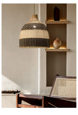 Morden rural Rattan Pendant Light Dining Room Living Room Tense Decor Forestier Grass Pendant Lamp（WH-AP-478）