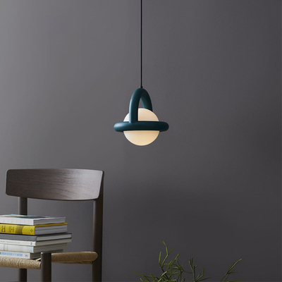 Danish Minimalist Pendant Light Green/Black/Gray Restaurant Bedroom Balloon pendant Lamp（WH-AP-468）