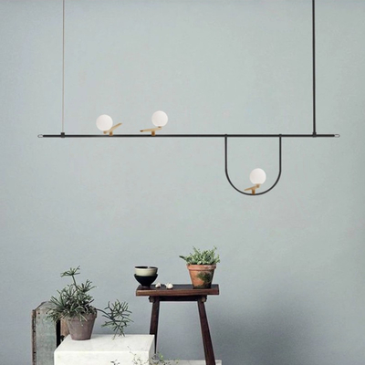 Nordic lustre metal Designer bird Pendant light art dining room office  Yanzi Pendant Lamp(WH-GP-155)