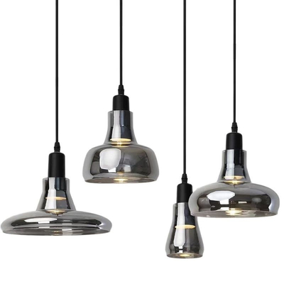 Modern Smoky Glass Pendant Lights Kitchen Cafe Bar Dining Room Home Shadows Pendant Lamp(WH-GP-157)