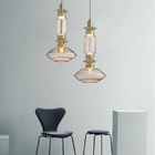 LED Glass long pendant lights Hall Parlor Restaurant Bedside EBB & FLOW Futura Pendant Lamp(WH-GP-124)