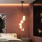 Nordic Minimalism Glass Ball Pendant Lights for Bedroom Home Restaurant Spiral Pendant Light(WH-GP-131)