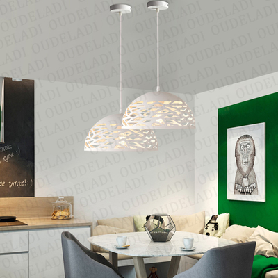 Modern metal pendant lights Hollow dining room lamp living room Lodes Kelly Dome Pendant Lamp（WH-AP-486）