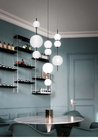 Modern Glass long Pendant Lamps Restaurant Cafe Bar Bedroom Kitchen Beads Pendant lamp(WH-GP-140)