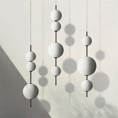 Modern Glass long Pendant Lamps Restaurant Cafe Bar Bedroom Kitchen Beads Pendant lamp(WH-GP-140)