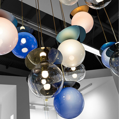 Round pendant light Design Colorful glass ball light dining room child room Umbra Pendant Light(WH-GP-147)