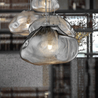 Design Smoky Grey Glass Pendant Light Art Restaurant  Living Room 73 Random Pendant Light(WH-GP-150)