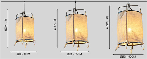 Japan Style Pendant Lights Linen Hanglamp For Dining Room Bedroom Ay Illuminate Z5 Pendant Lamp（WH-AP-491）