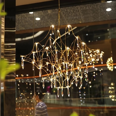 Modern Cube Crystal Chandelier Lighting Villa LOFT Kitchen Bedroom Mira Chandeliers(WH-MI-329)