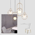 Modern Round Glass Ball Chandelier for Living Room Bedroom Cafe Lilac Loop Chandelier(WH-MI-331)