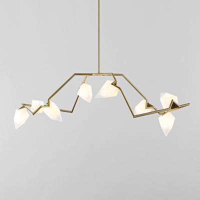 Luxurious Gold Chandeliers Peach Living Room Restaurant Indoor Decor Seed Chandelier(WH-MI-333)