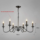 Modern Simple Pendant Lamp Living Room Kitchen Dining Room Lamp American Iron Chandelier(WH-CI-152)
