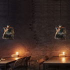 Nordic Retro Iron Creative Dining Chandelier Loft Bar Living Room Restaurant Pendant Lamp（WH-CI-153)