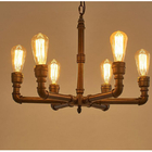 Retro Vintage Chandelier Lighting Living Room Dining Room Coffee Shop Bar Cafe Creative Industrial Lamp(WH-CI-154）