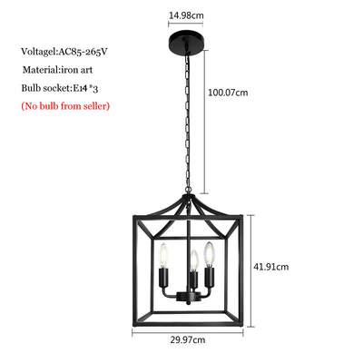 American Chandelier Retro Industrial Style Farmhouse Chandelier(WH-CI-155)