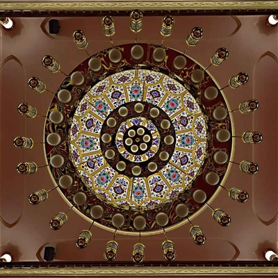Customization project Masjid islamic chandelier large luxury gold mosque lighting(WH-DC-51)