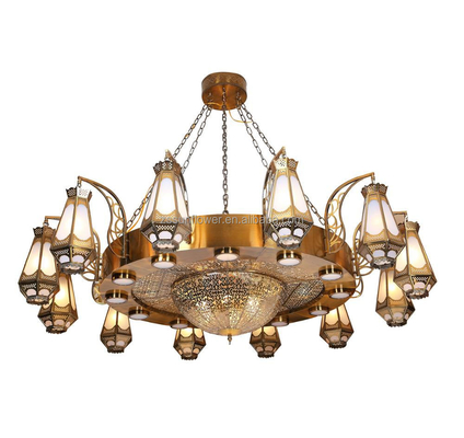 Mosque large chandelier for islamic center masjid project chandelier（WH-DC-56)