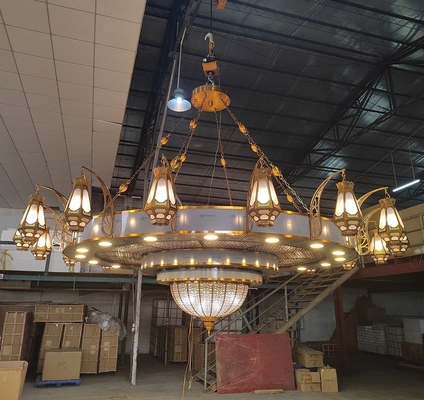 Mosque large chandelier for islamic center masjid project chandelier（WH-DC-56)