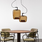 Nordic Pendant lights brown and dark green lamp for dining room bedroom Brokis Double Pendant Lamp(WH-GP-159)