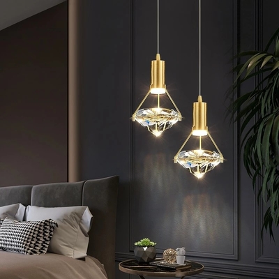 Modern Pendant Lights Designer Crystal Led Hanging Lamp For Living Room Diamond hanging lamp(WH-AP-516)