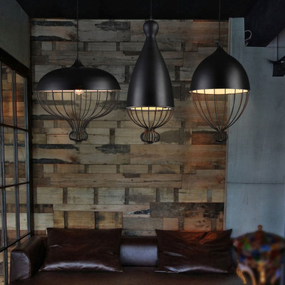 Nordic E27 Pendant Lights Living Room Bedroom Dining Room Cage Hanging Lamp(WH-AP-517)