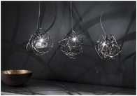 Postmodern creative art simple stainless chandelier living room Doodle Vertical chandelier(WH-MI-359)