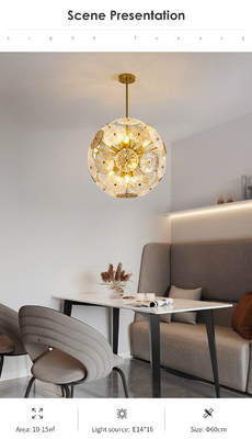 Modern Ball Chandelier Led Glass Kitchen Pendant Light Gold Ceiling Lamp(WH-AP-522)