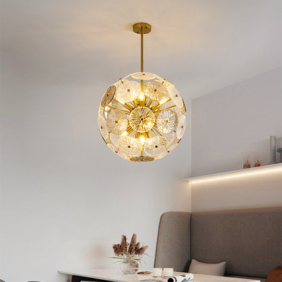 Modern Ball Chandelier Led Glass Kitchen Pendant Light Gold Ceiling Lamp(WH-AP-522)