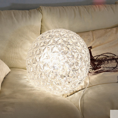 Post Modern Living room Acrylic Oval Ball Chandelier  Bedroom Planet Suspension Lamp(WH-MI-385)