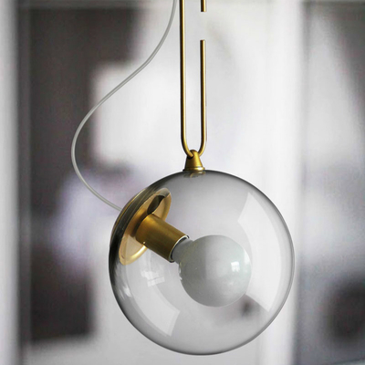 Nordic Glass Ball Pendant Lights Industrial Lighting Clear interior lighting(WH-GP-167)