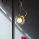 Nordic Glass Ball Pendant Lights Industrial Lighting Clear interior lighting(WH-GP-167)