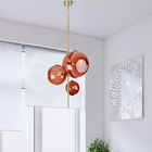 Nordic Pendant Lamp Postmodern Designer Red Glass Pendant Lights(WH-GP-169)