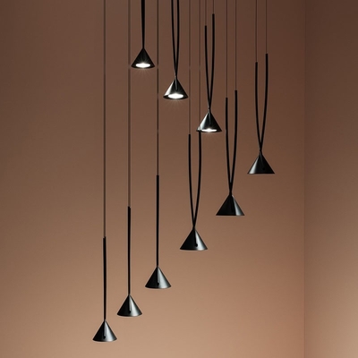 Nordic Minimalist Chandelier Designer Hall Cafe Luxury Stairwell Long Chandelier(WH-MI-388)