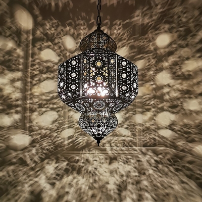 Modern Rustic Moroccan Pendant Lamps Globe Ceiling Lights Bohemian hanging lamp(WH-DC-58)