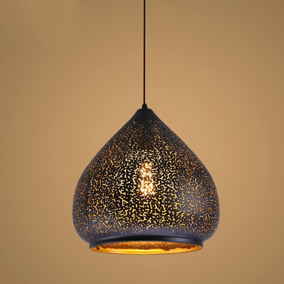 Modern Iron Art Drop light Energy Saving Light Decoration Moroccan Hanging Pendant Lamp(WH-DC-67)