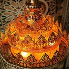 Unique Pierced Metal Hollow Carved Burning Fire Flame Shadow Flame Droplight(WH-DC-68)