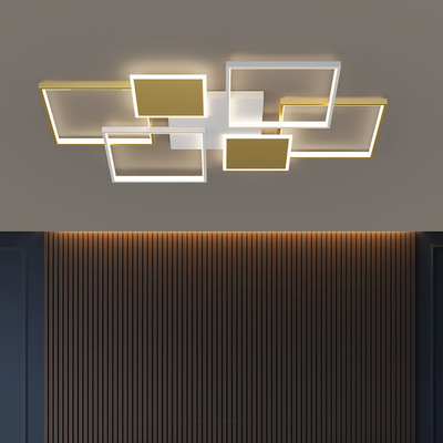 Modern LED Ceiling Light Simplicity Fashion Geometric Light luxury Black Gold ceiling lamp(WH-MA-204)