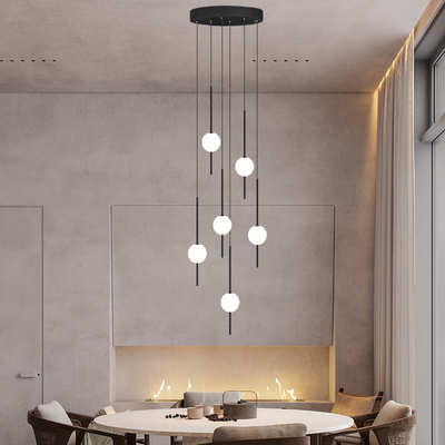 Modern Gloss Stair Chandelier Restaurant Indoor Home Living Room Ball Chandelier(WH-MI-405)