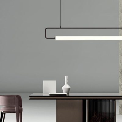 Modern Restaurant Chandelier Minimalist Bar Restaurant Indoor Rectangular  Chandelier(WH-MI-406)