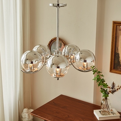 Modern Chrome Chandelier Bedroom Dining Room Art E27 Glass Ball Chandelier (WH-MI-407)