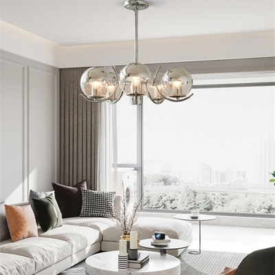 Modern Chrome Chandelier Bedroom Dining Room Art E27 Glass Ball Chandelier (WH-MI-407)