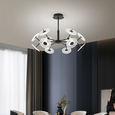 Modern Living Room Bedroom Acrylic Chandelier designer black gold Chandelier(WH-MI-409)