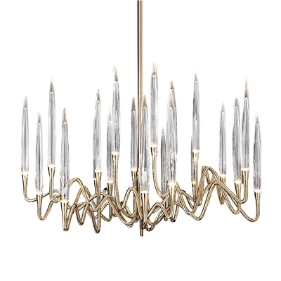 Luxury Crystal Chandelier Living Room Dining Bedroom Gold Silver Chandelier (WH-MI-414)