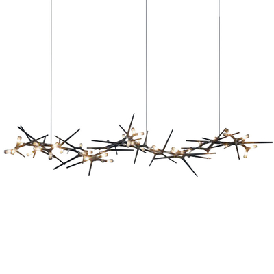 Postmodern Thorn Designer Chandeliers Creative Living Room Villa black chandelier(WH-MI-412)