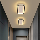 Gold Black Ceiling lights Finished Simple Led For Living Room Bedroom rectangle chandelier(WH-MA-235)