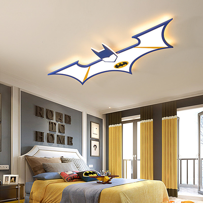 LED Child Chandeliers Study Creative Remote control bat Ceiling Lights(WH-MA-238)